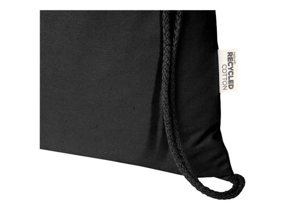 Borsa con cordoncino  in materiale riciclato GRS da 140 g/m² Oregon Blend - 5L FullGadgets.com