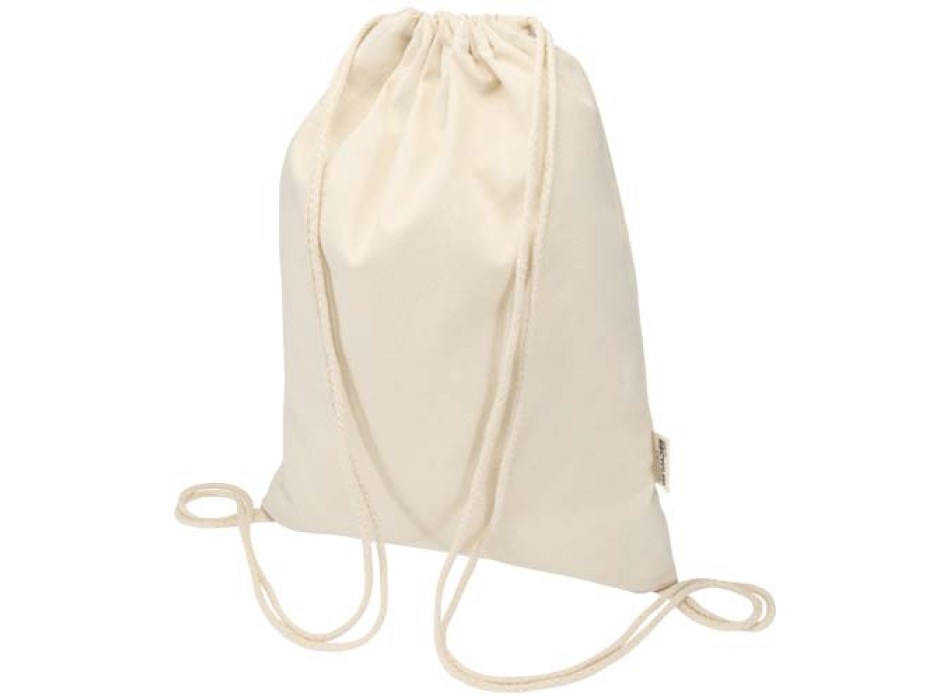 Borsa con cordoncino  in materiale riciclato GRS da 140 g/m² Oregon Blend - 5L FullGadgets.com