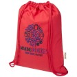 Borsa con cordoncino  in materiale riciclato GRS da 140 g/m² Oregon Blend - 5L FullGadgets.com
