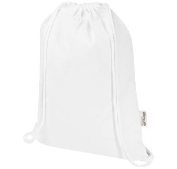 Borsa con cordoncino  in materiale riciclato GRS da 140 g/m² Oregon Blend - 5L FullGadgets.com