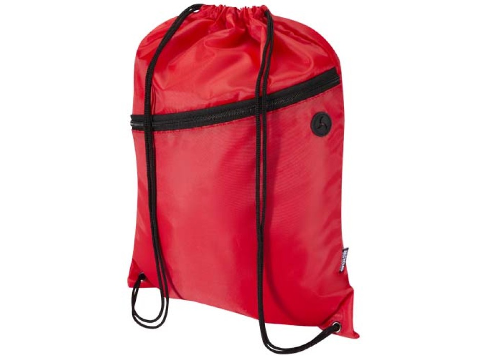 Borsa con coulisse in RPET con tasca frontale con cerniera Oriole - 5L FullGadgets.com