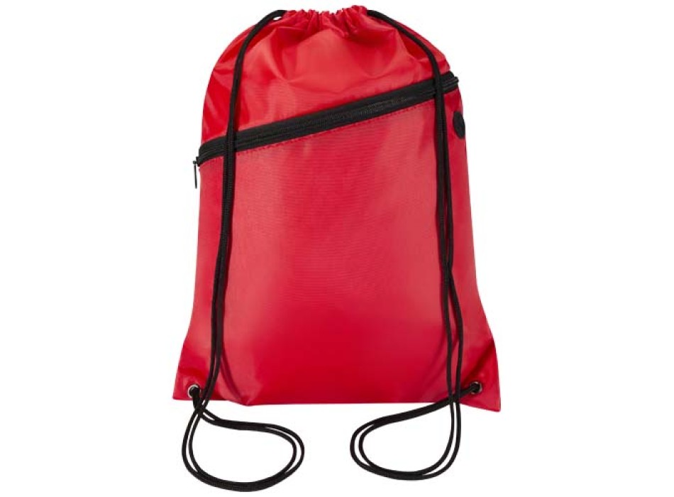 Borsa con coulisse in RPET con tasca frontale con cerniera Oriole - 5L FullGadgets.com
