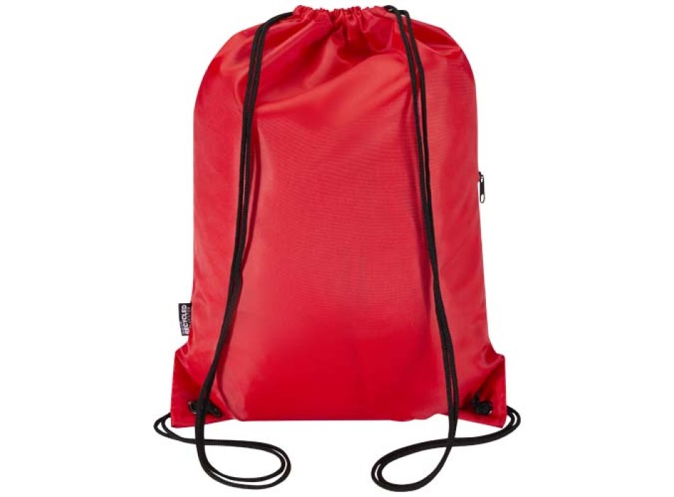 Borsa con coulisse in RPET con tasca frontale con cerniera Oriole - 5L FullGadgets.com