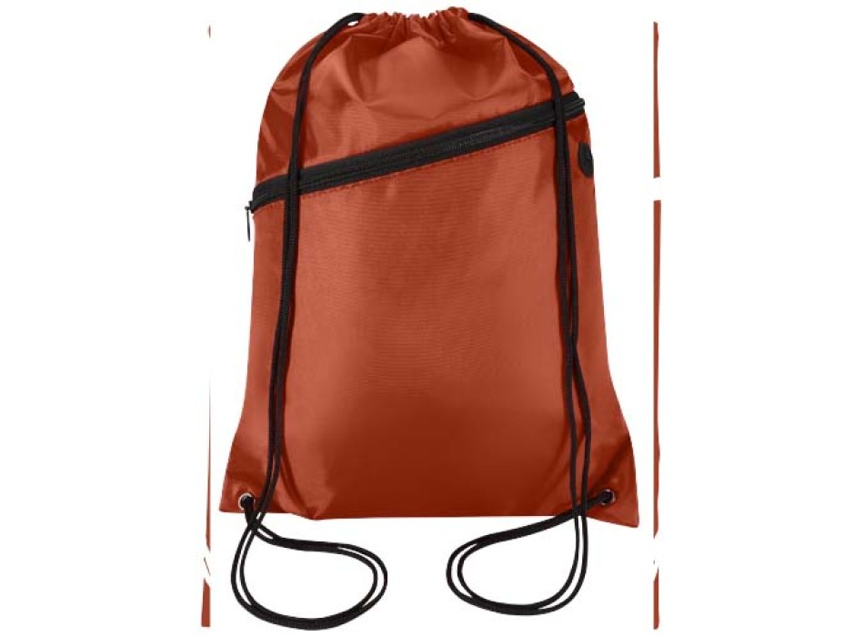 Borsa con coulisse in RPET con tasca frontale con cerniera Oriole - 5L FullGadgets.com
