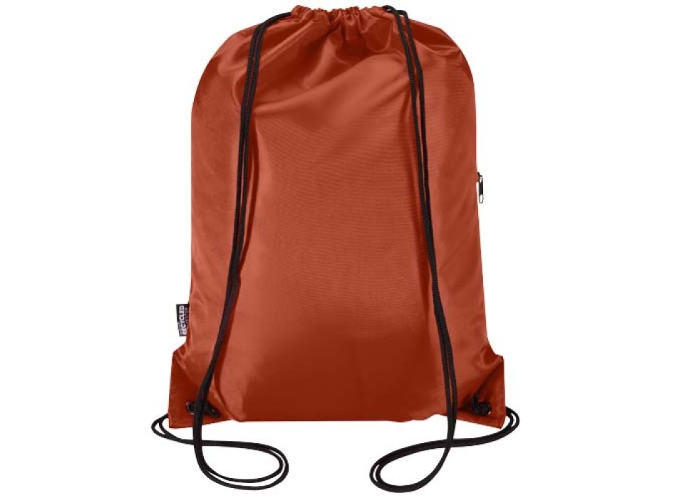 Borsa con coulisse in RPET con tasca frontale con cerniera Oriole - 5L FullGadgets.com