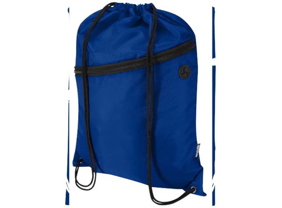 Borsa con coulisse in RPET con tasca frontale con cerniera Oriole - 5L FullGadgets.com