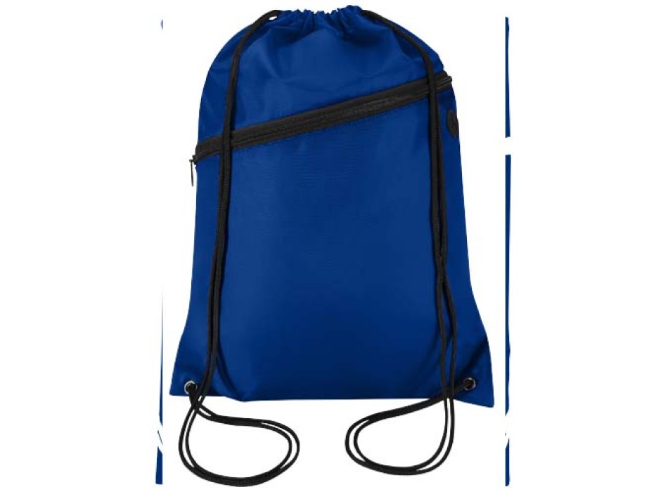 Borsa con coulisse in RPET con tasca frontale con cerniera Oriole - 5L FullGadgets.com