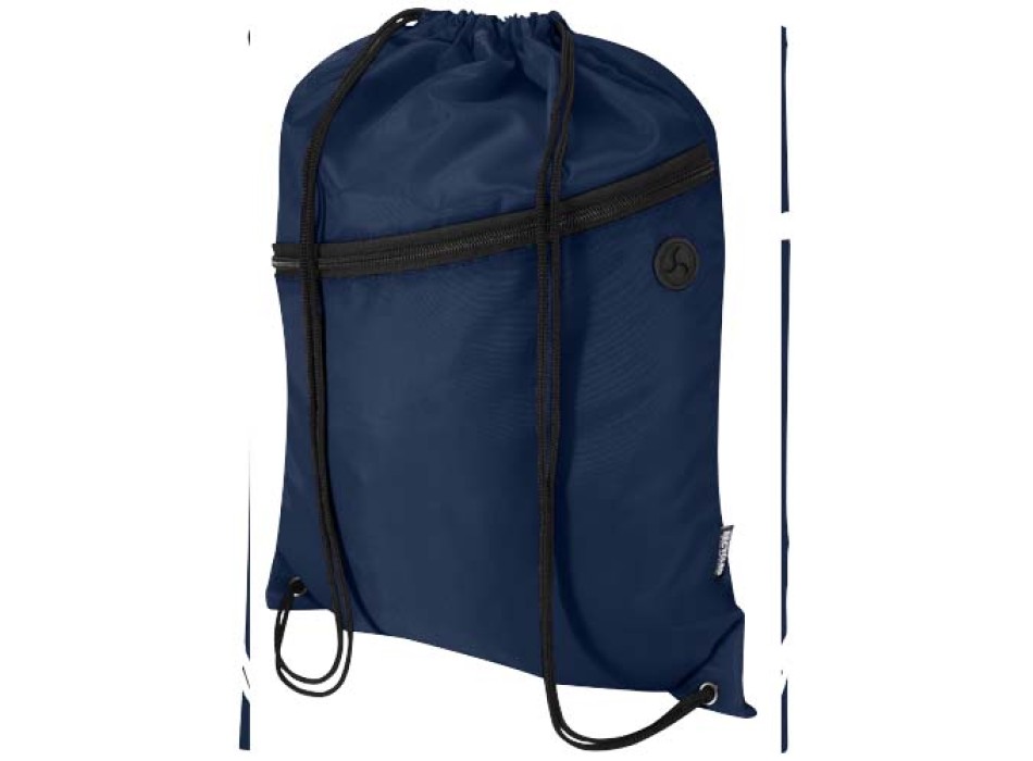 Borsa con coulisse in RPET con tasca frontale con cerniera Oriole - 5L FullGadgets.com