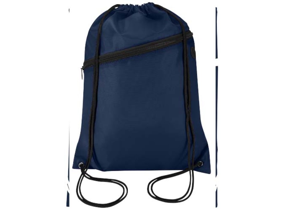 Borsa con coulisse in RPET con tasca frontale con cerniera Oriole - 5L FullGadgets.com