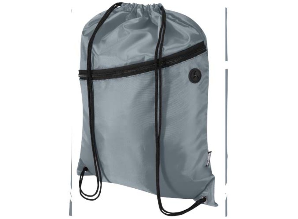 Borsa con coulisse in RPET con tasca frontale con cerniera Oriole - 5L FullGadgets.com