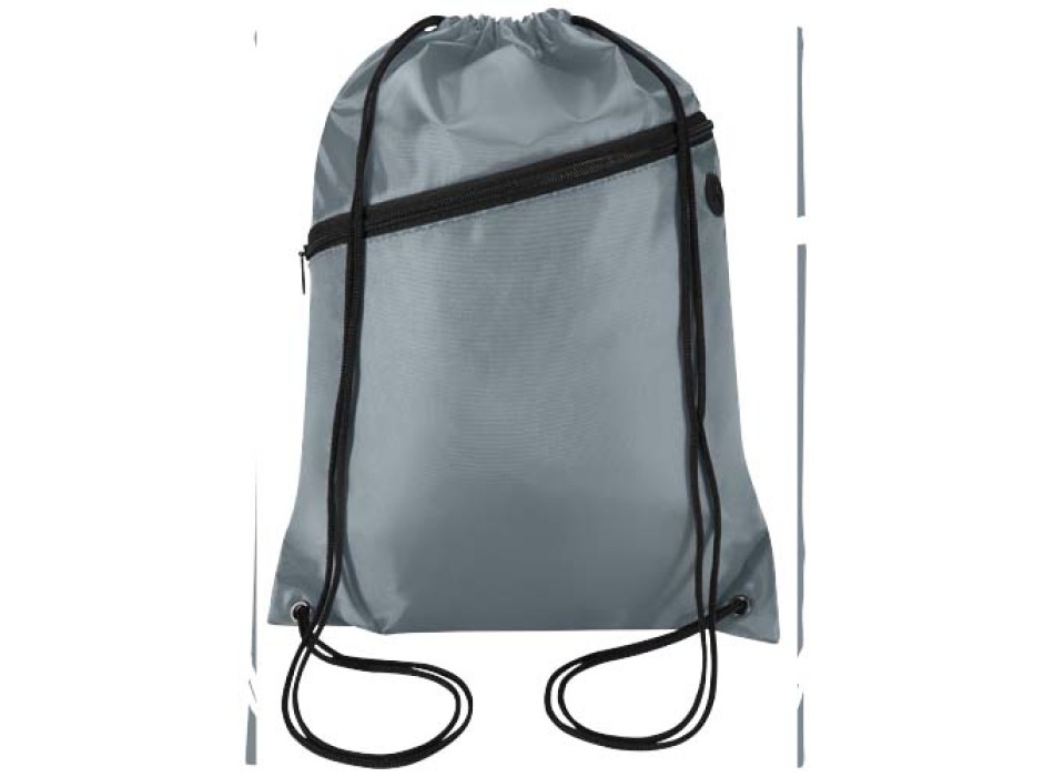 Borsa con coulisse in RPET con tasca frontale con cerniera Oriole - 5L FullGadgets.com