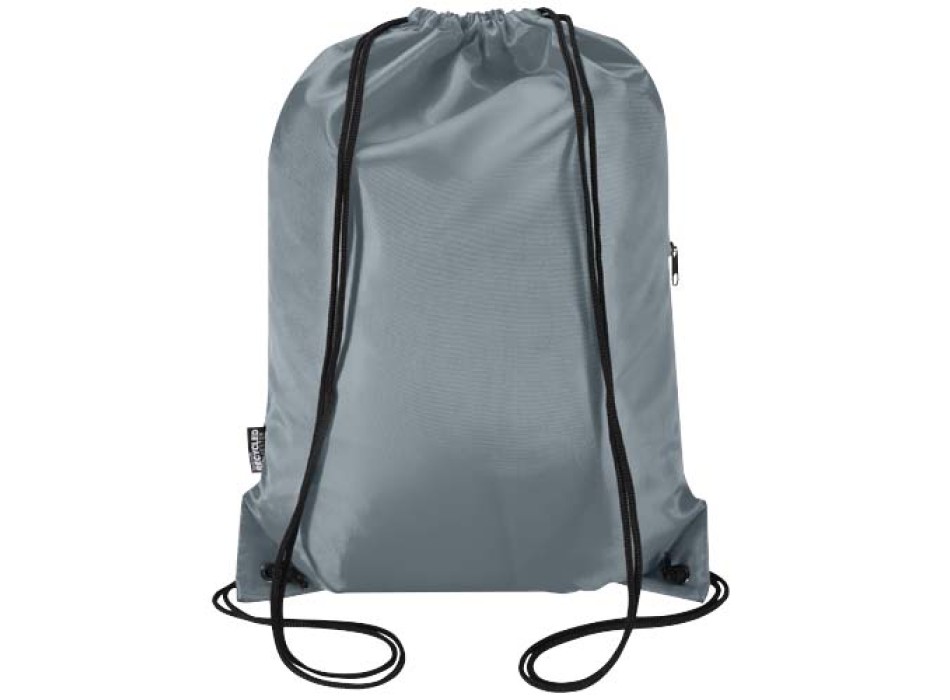 Borsa con coulisse in RPET con tasca frontale con cerniera Oriole - 5L FullGadgets.com