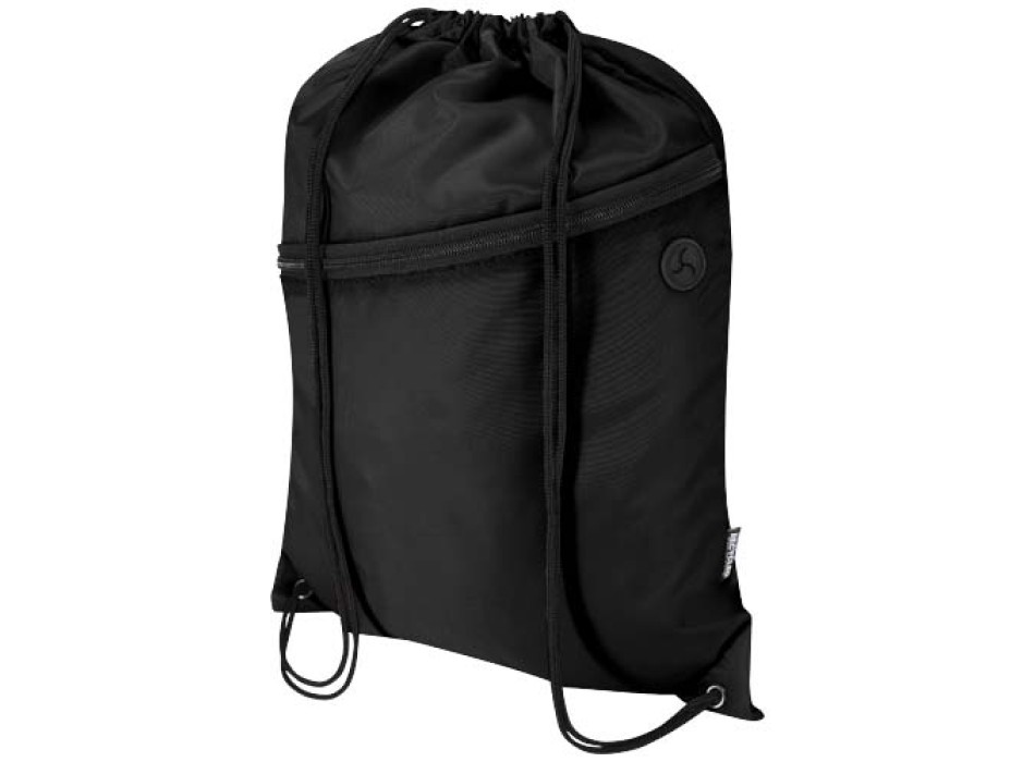 Borsa con coulisse in RPET con tasca frontale con cerniera Oriole - 5L FullGadgets.com