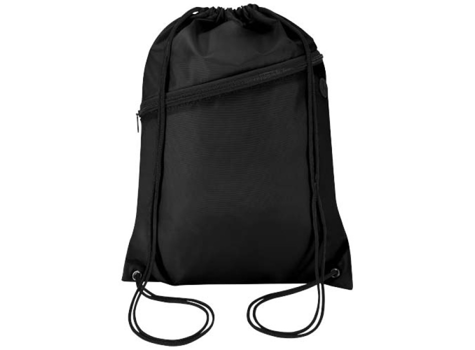 Borsa con coulisse in RPET con tasca frontale con cerniera Oriole - 5L FullGadgets.com
