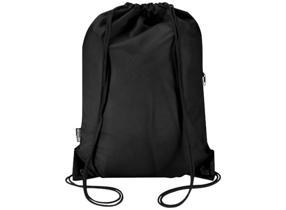Borsa con coulisse in RPET con tasca frontale con cerniera Oriole - 5L FullGadgets.com