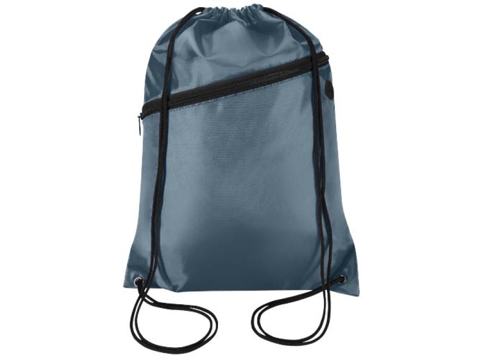Borsa con coulisse in RPET con tasca frontale con cerniera Oriole - 5L FullGadgets.com