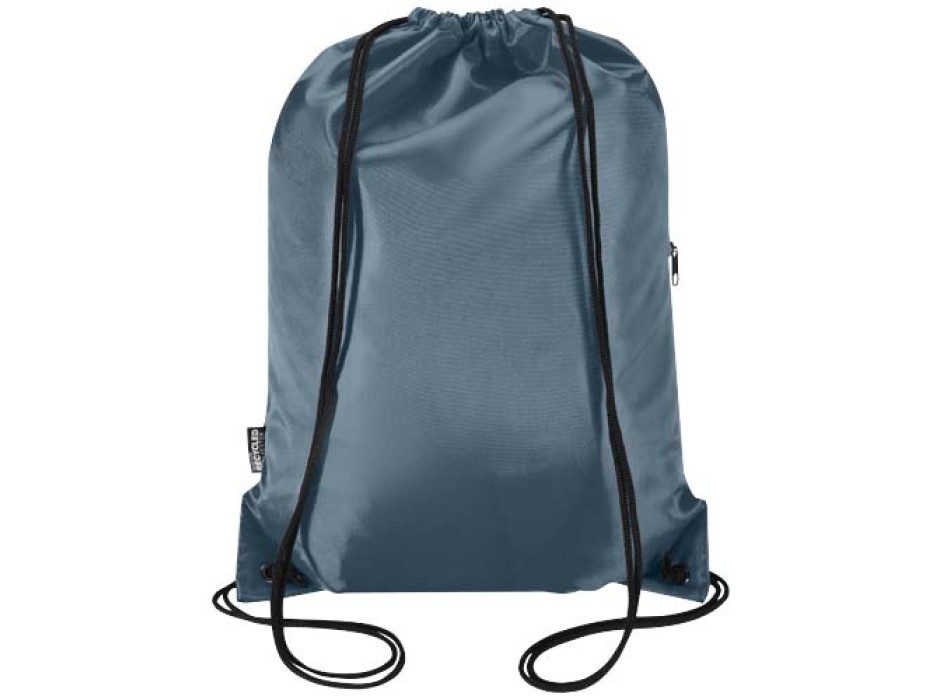 Borsa con coulisse in RPET con tasca frontale con cerniera Oriole - 5L FullGadgets.com