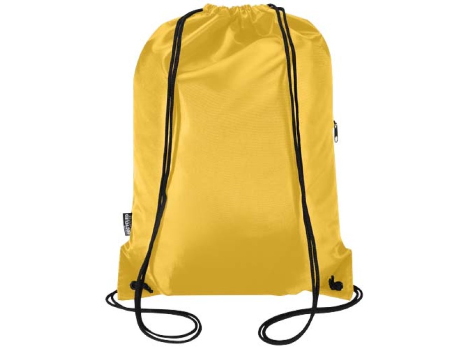 Borsa con coulisse in RPET con tasca frontale con cerniera Oriole - 5L FullGadgets.com