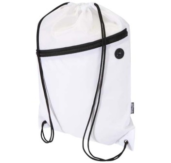 Borsa con coulisse in RPET con tasca frontale con cerniera Oriole - 5L FullGadgets.com