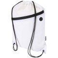 Borsa con coulisse in RPET con tasca frontale con cerniera Oriole - 5L