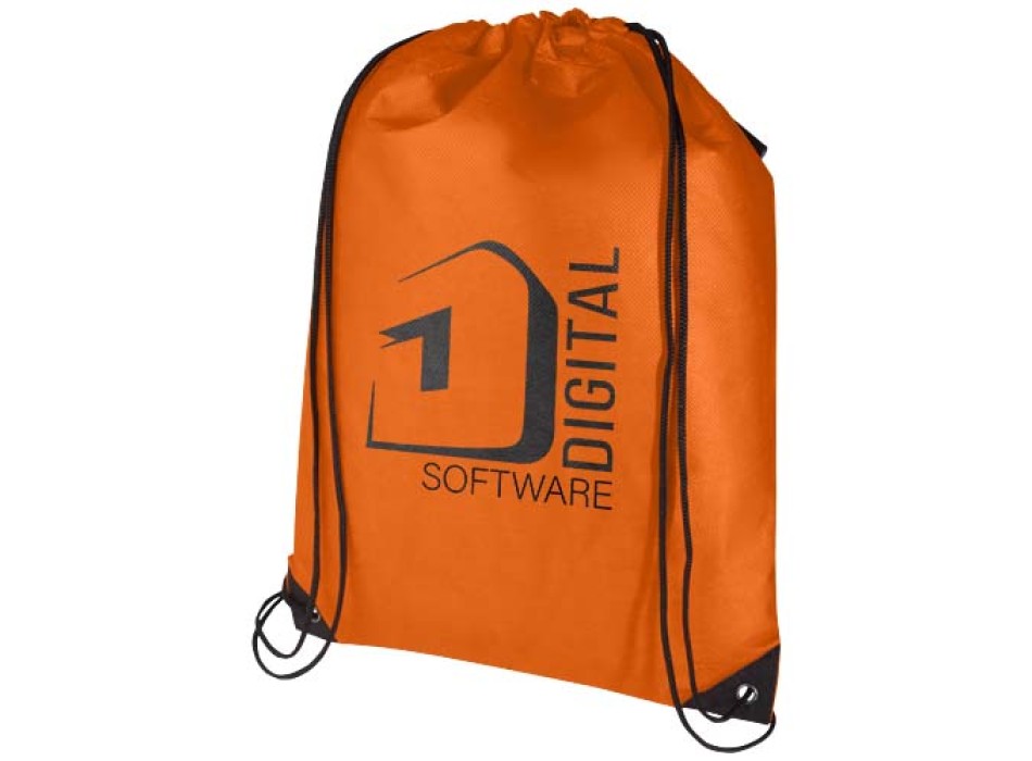 Borsa con coulisse in tessuto non tessuto riciclato certificato GRS Evergreen - 5L FullGadgets.com