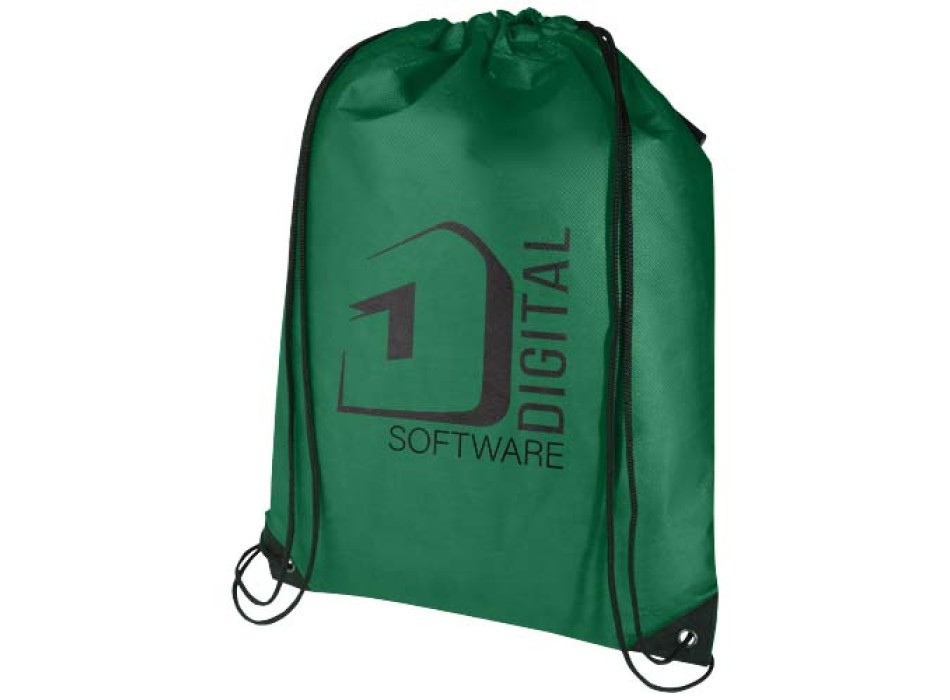 Borsa con coulisse in tessuto non tessuto riciclato certificato GRS Evergreen - 5L FullGadgets.com