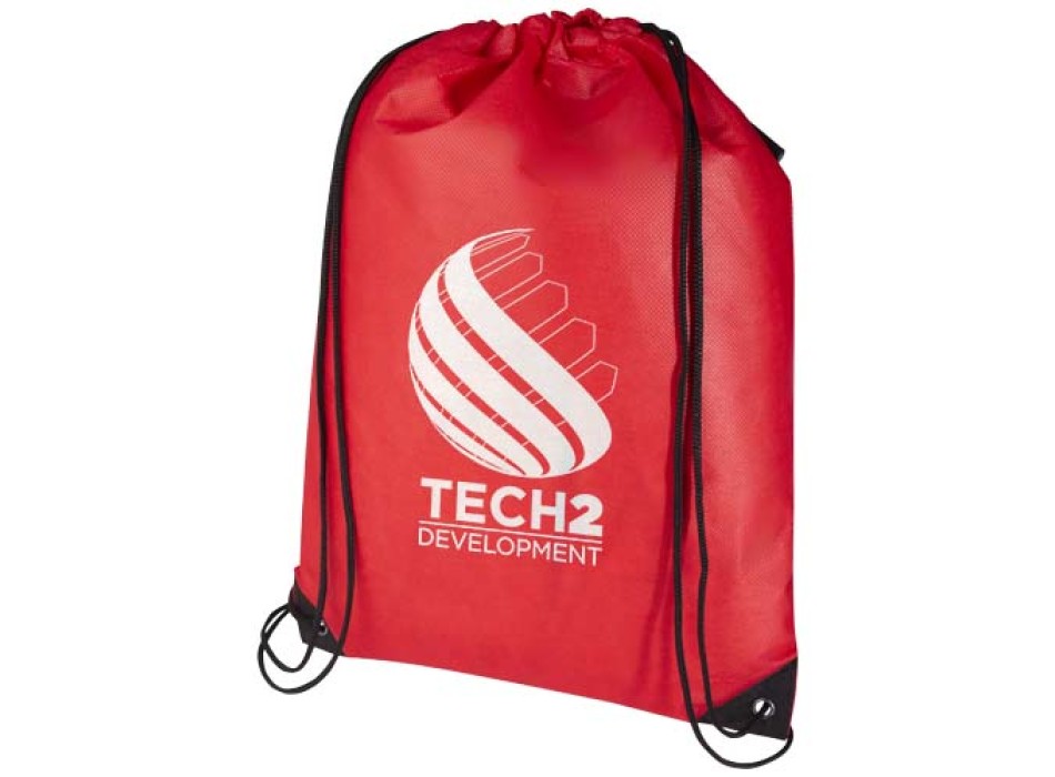 Borsa con coulisse in tessuto non tessuto riciclato certificato GRS Evergreen - 5L FullGadgets.com