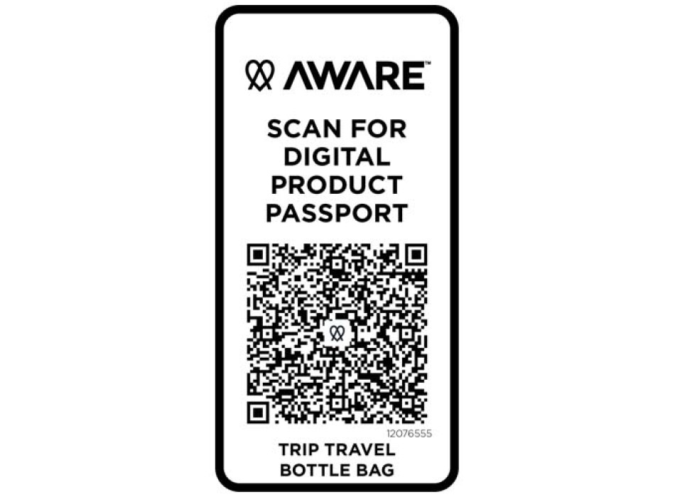 Borsa da viaggio per bottiglie in materiale riciclato da 2 litri Trip Aware™ FullGadgets.com