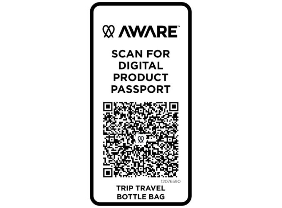 Borsa da viaggio per bottiglie in materiale riciclato da 2 litri Trip Aware™ FullGadgets.com