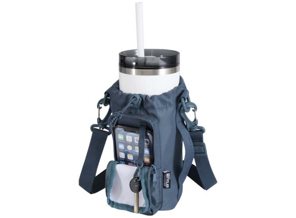 Borsa da viaggio per bottiglie in materiale riciclato da 2 litri Trip Aware™ FullGadgets.com