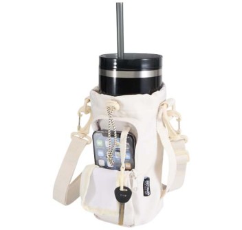 Borsa da viaggio per bottiglie in materiale riciclato da 2 litri Trip Aware™ FullGadgets.com