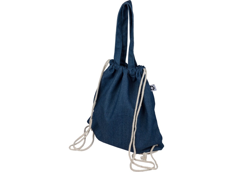 Borsa denim riciclato con coulisse Dex FullGadgets.com