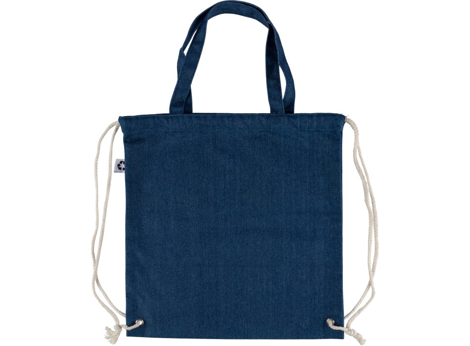 Borsa denim riciclato con coulisse Dex FullGadgets.com