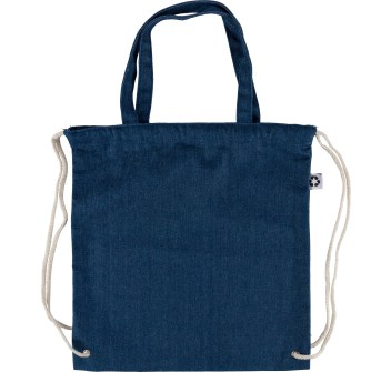 Borsa denim riciclato con coulisse Dex FullGadgets.com