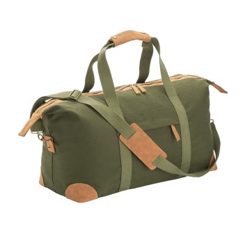 Borsa duffle in canvas  riciclato. Tracolla regolabile e removibile con fibbie in metallo FullGadgets.com