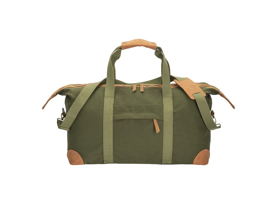 Borsa duffle in canvas  riciclato. Tracolla regolabile e removibile con fibbie in metallo FullGadgets.com