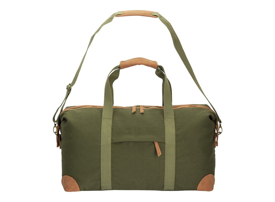 Borsa duffle in canvas  riciclato. Tracolla regolabile e removibile con fibbie in metallo FullGadgets.com