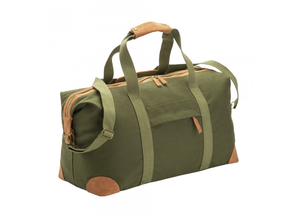 Borsa duffle in canvas  riciclato. tracolla regolabile e removibile con fibbie in metallo FullGadgets.com