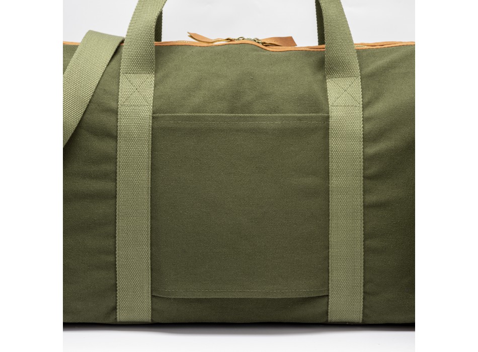 Borsa duffle in canvas  riciclato. tracolla regolabile e removibile con fibbie in metallo FullGadgets.com