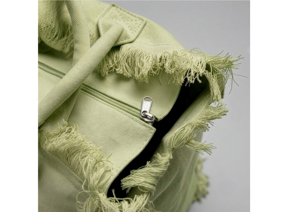 Borsa in cotone da 450 g/m2. Dotata di chiusura a zip e tasca interna FullGadgets.com