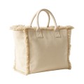 Borsa in cotone da 450 g/m2. Dotata di chiusura a zip e tasca interna