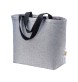 Borsa in cotone riciclato 340 g/m2 con effetto melange. Manici lunghi colorati e soffietto FullGadgets.com