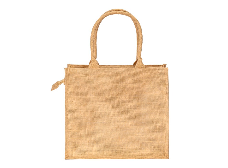 Borsa in juta con manici in cotone. Dotata di chiusura a zip FullGadgets.com