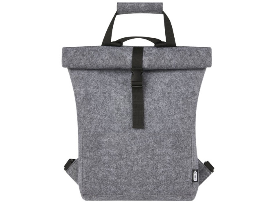 Borsa per bicicletta con chiusura arrotolabile in feltro riciclato GRS Felta - 13L FullGadgets.com