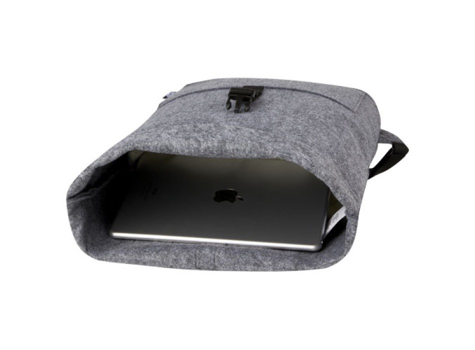 Borsa per bicicletta con chiusura arrotolabile in feltro riciclato GRS Felta - 13L FullGadgets.com