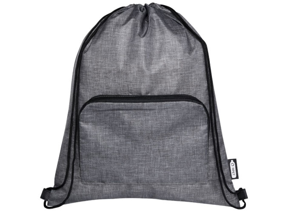 Borsa pieghevole con coulisse in materiale riciclato Ash - 7L FullGadgets.com
