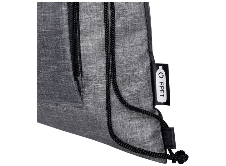 Borsa pieghevole con coulisse in materiale riciclato Ash - 7L FullGadgets.com