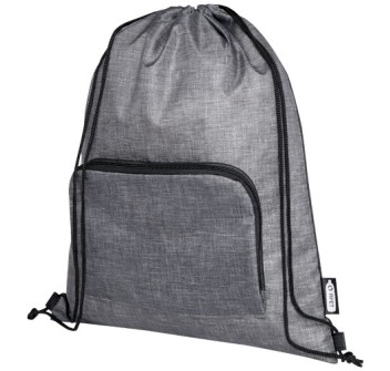Borsa pieghevole con coulisse in materiale riciclato Ash - 7L FullGadgets.com