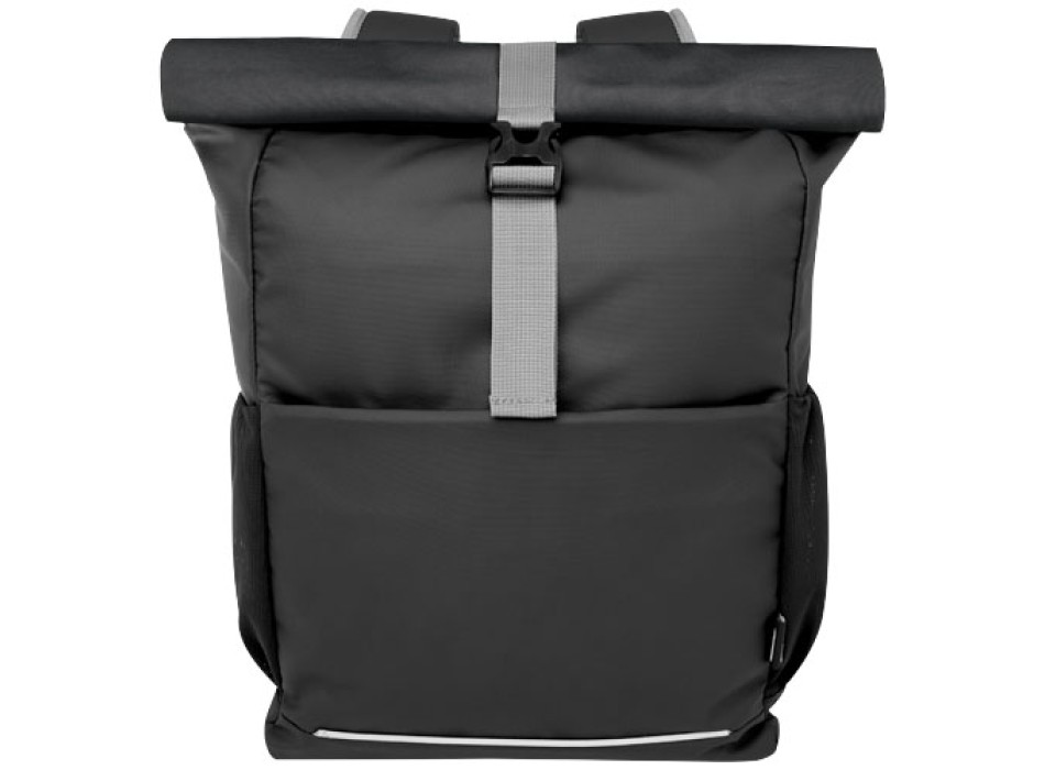 Borsa roll-top per bicicletta impermeabile in materiale riciclato certificato GRS per portatile da 15" Aqua FullGadgets.com