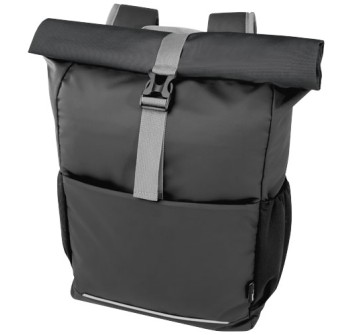 Borsa roll-top per bicicletta impermeabile in materiale riciclato certificato GRS per portatile da 15" Aqua FullGadgets.com